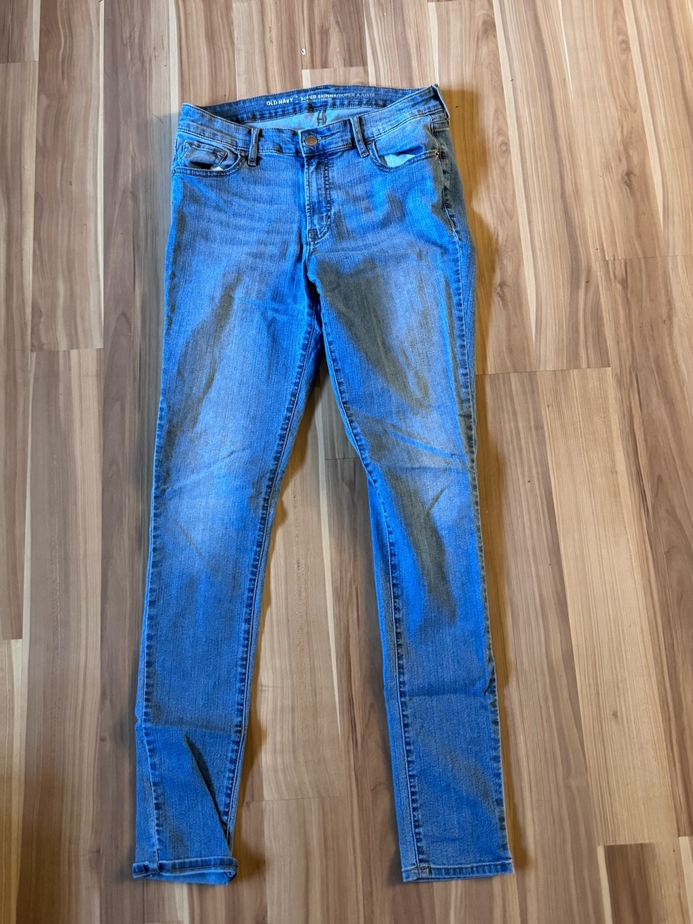 Old Navy Blue Women's Skinny Jeans - Mid Wash